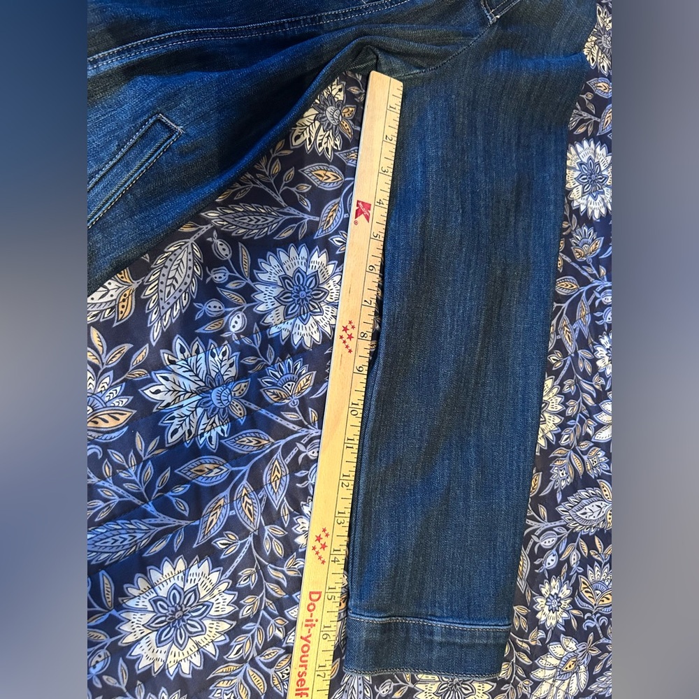 Chico’s Large Size 2 Blue Denim Jacket - Picture 11 of 11